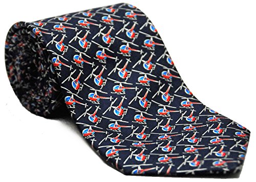 Aero Phoenix Helicopter 100% Silk Tie