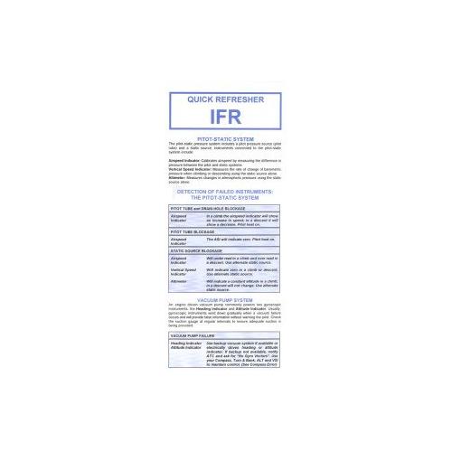 IFR Quick Refresher Card