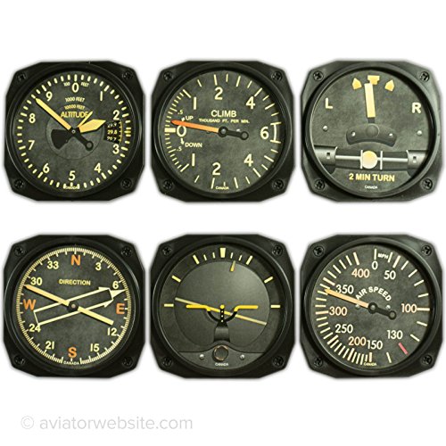 Trintec Vintage Aircraft Instrument Coaster