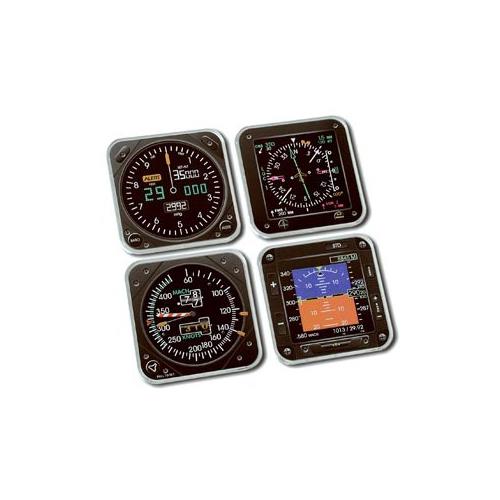 Trintec Coaster Set - Modern Flight Instruments