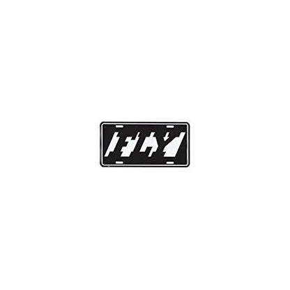FLY License Plate - Metal - Black & White
