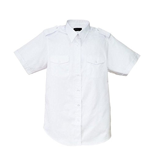Elite Pilot Shirt - Men's Short Sleeve- White