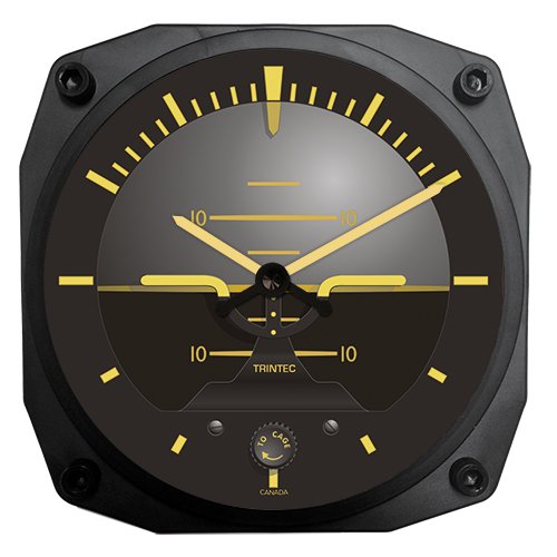 Trintec 6 Vintage Artificial Horizon Wall Clock