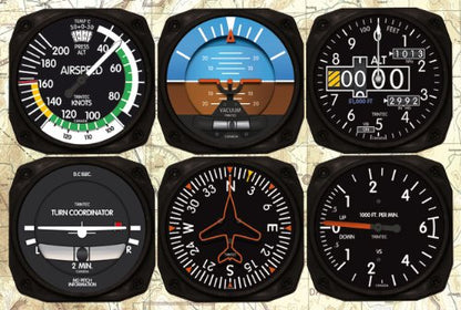 Trintec 6 Piece Instrument Coaster Set
