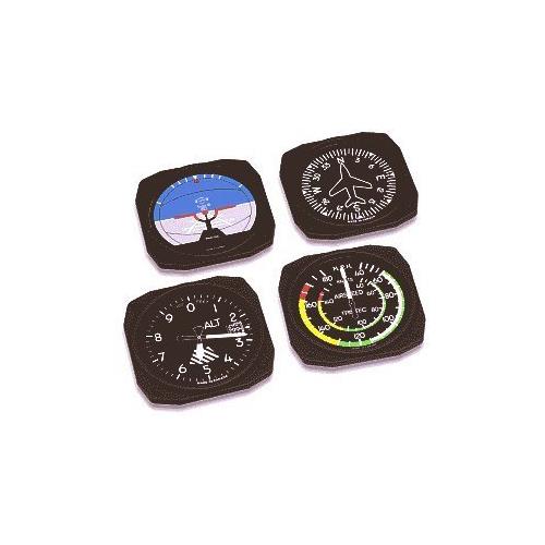 Trintec Classic 4-Piece Instrument Coaster Set