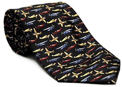 Airplane Silk Twill Novelty Tie