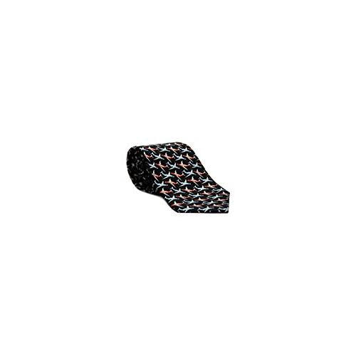 Executive Jet Airplane Silk Twill Tie