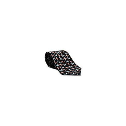 Executive Jet Airplane Silk Twill Tie