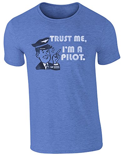 Trust Me I'm a Pilot T-Shirt, Blue - Luso Aviation