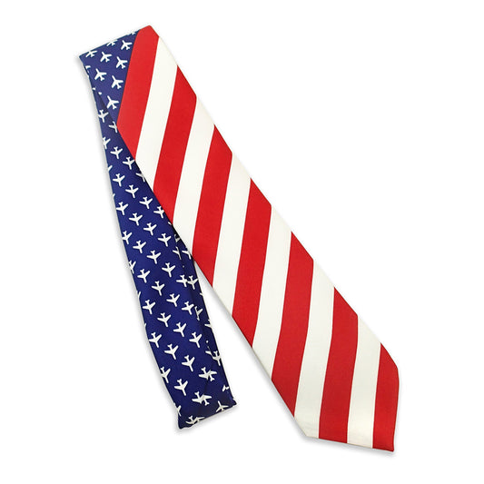 Luso Aviation - Men's Tie - United States of Aviation Flag