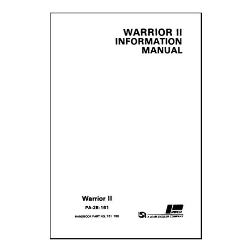 Piper PA28-161 Warrior III 1995 & Up #2842001 & Up Pilot's Information Manual 761-867