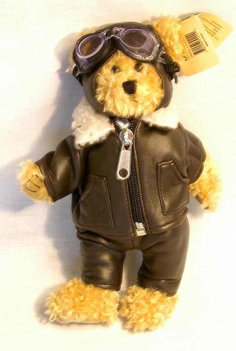 8" Stuffed Pilot Bear