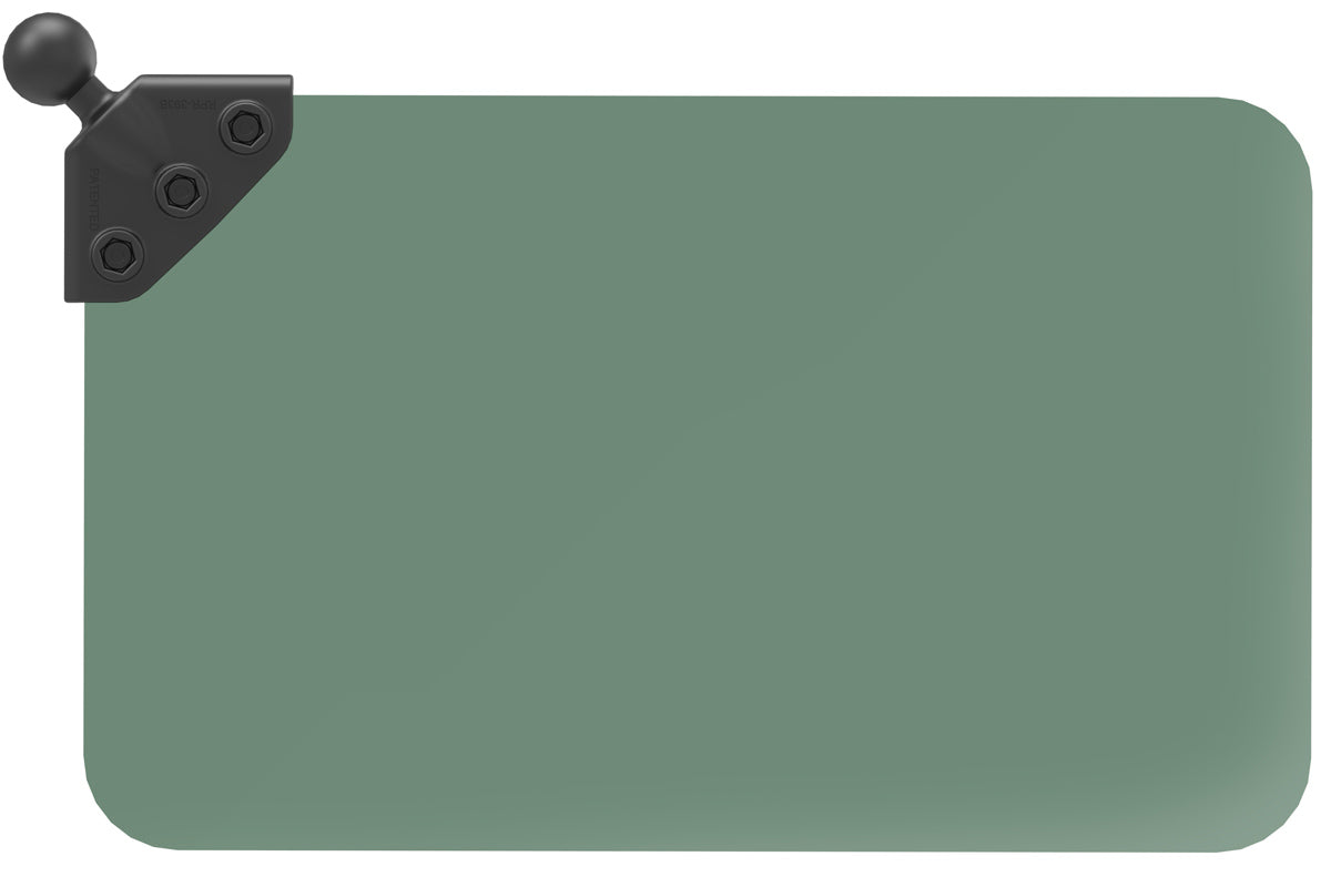 RAM Dark Green Sun Visor with 1 Ball: 50% Tint