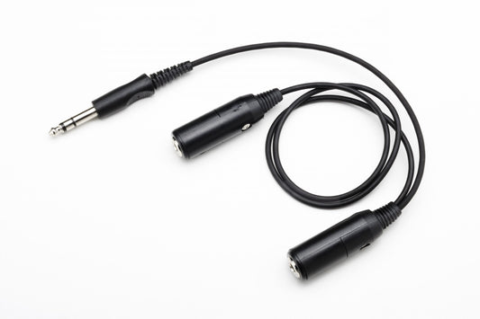 Pilot Communications - Dual Headphone Y-Adapter (2 ft)
