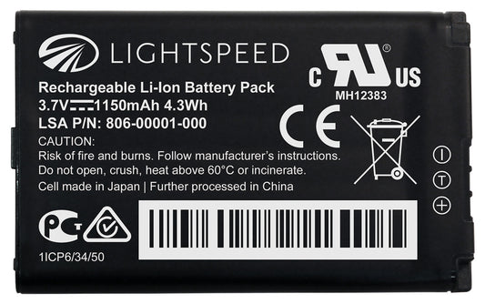 Lightspeed Aviation - Tango Rechargeable Battery
