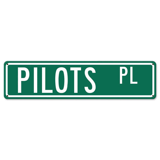 Pilots Place Metal Street Sign