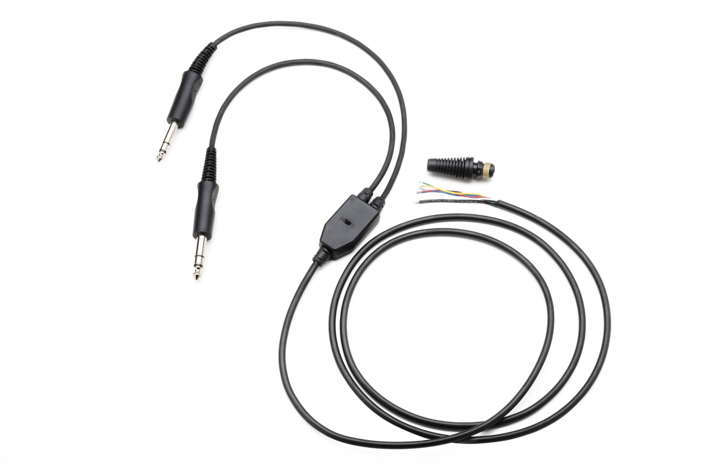 Pilot Communications - Mono/Stereo Replacement Headset Comm-cord (Chrome Plugs)