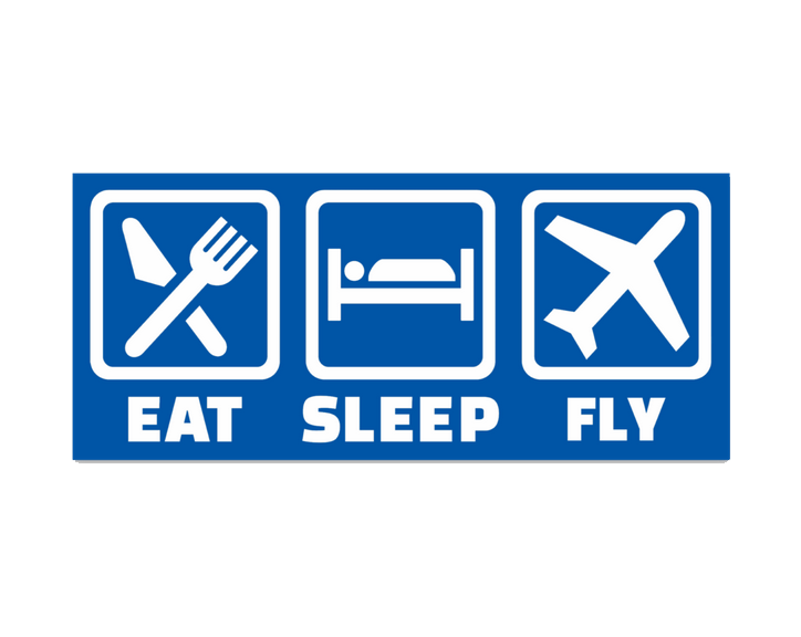 Eat. Sleep. Fly. - Sticker