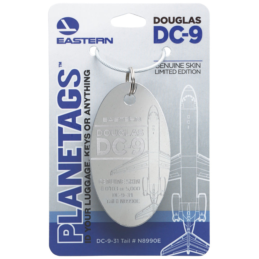 Planetags - Eastern DC-9 - Silver