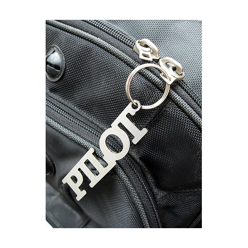 Stainless Steel "Pilot" Keychain
