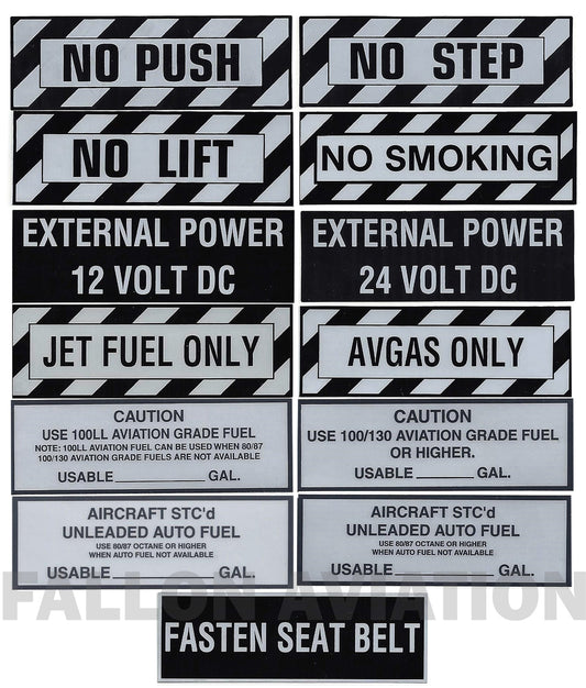 Airframe Placards