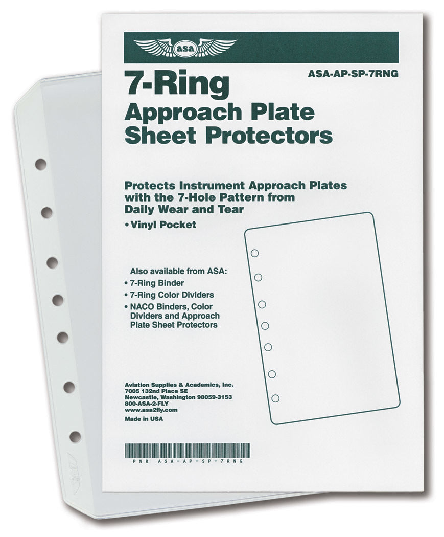 Vinyl Sheet Protector Pockets - Jeppesen 7-Ring