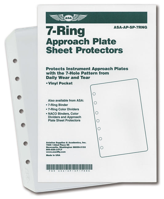Vinyl Sheet Protector Pockets - Jeppesen 7-Ring