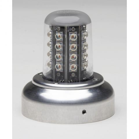 Whelen LED Beacon Red, 28V (5HoleAdapt, MSConn, Lower) 01-0771080-18