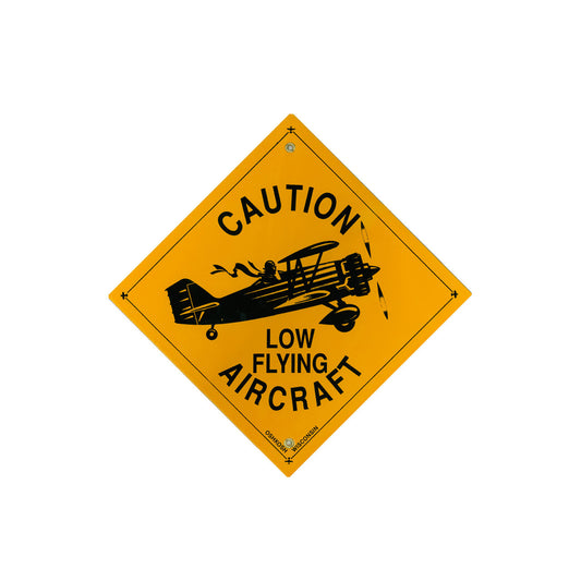 Caution Low Flying Aircraft - Metal Sign