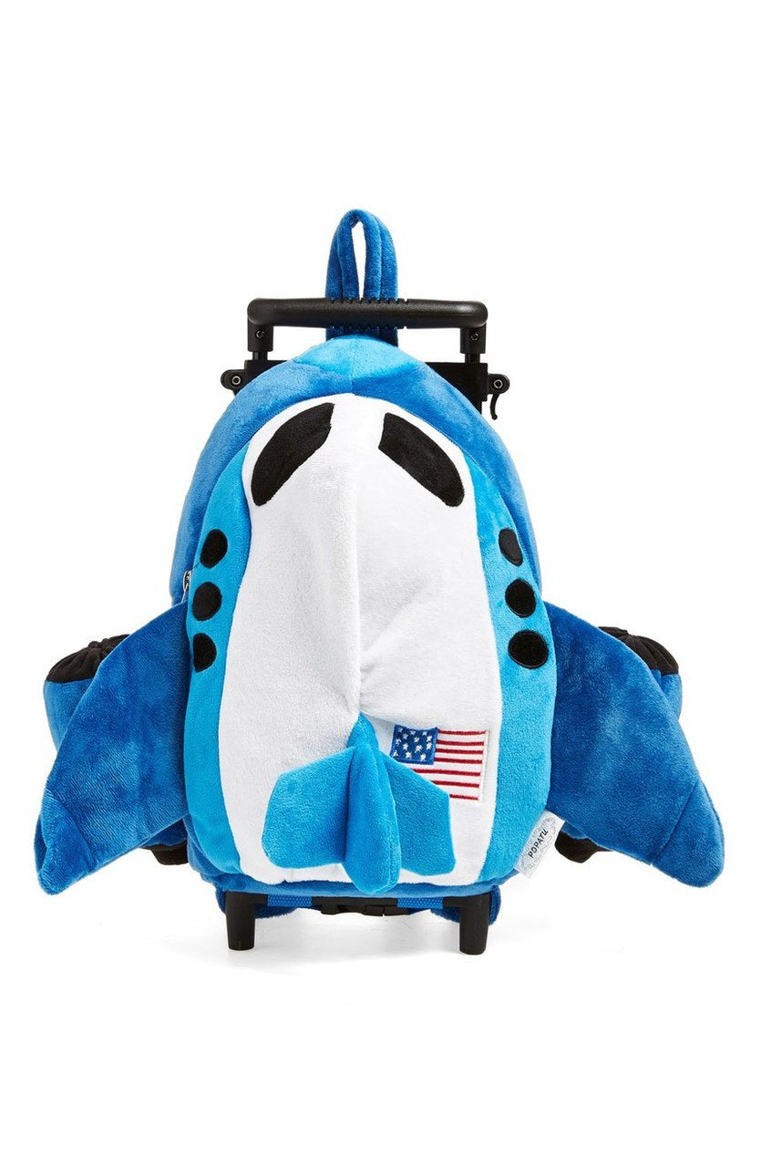 Popatu Jet Airplane Rolling Backpack
