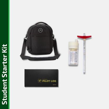 Student Pilot Starter Pack – Flight Bag, Logbook, Fuel Tools & More
