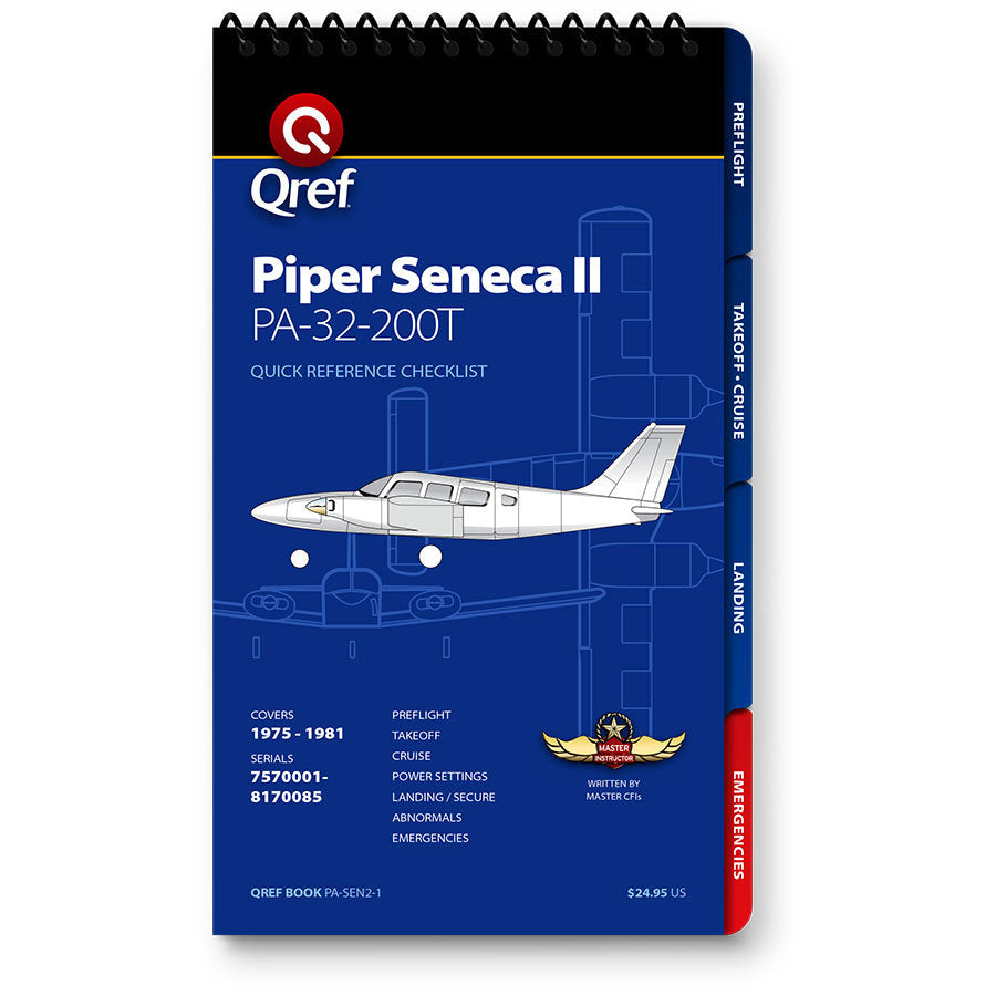 Quick Reference Media Piper Seneca II Qref Book