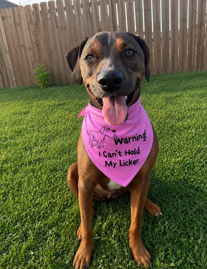Mutt Muffs "Can't Hold My Licker" Bandana