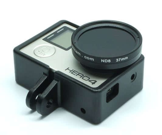 Nflightcam 37mm GoPro Adapter with ND8 Filter and Frame