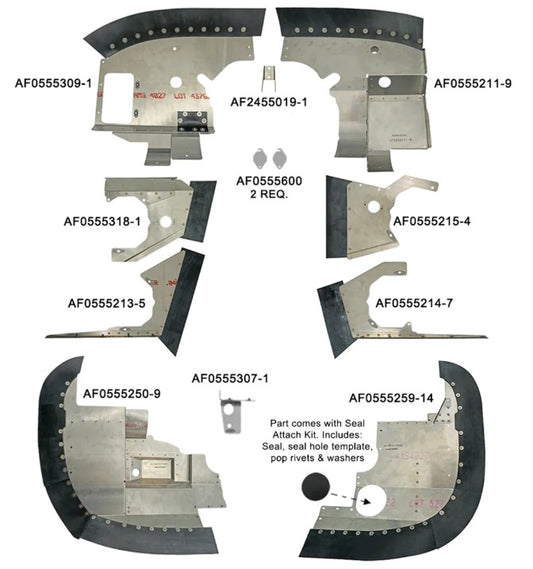 ENGINE BAFFLE KIT | C172P-BRBK