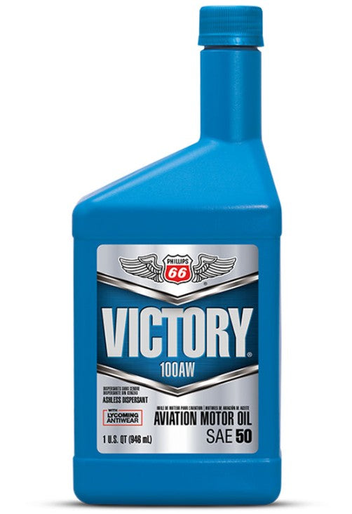 Phillips 66 Aviation 100AW Aircraft Engine Oil - Quart
