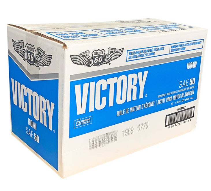 Phillips 66 Aviation 100AW Aircraft Engine Oil - Case