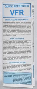 VFR Quick Refresher Card