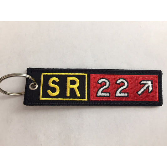 Embroidered Cirrus SR22 Keychain
