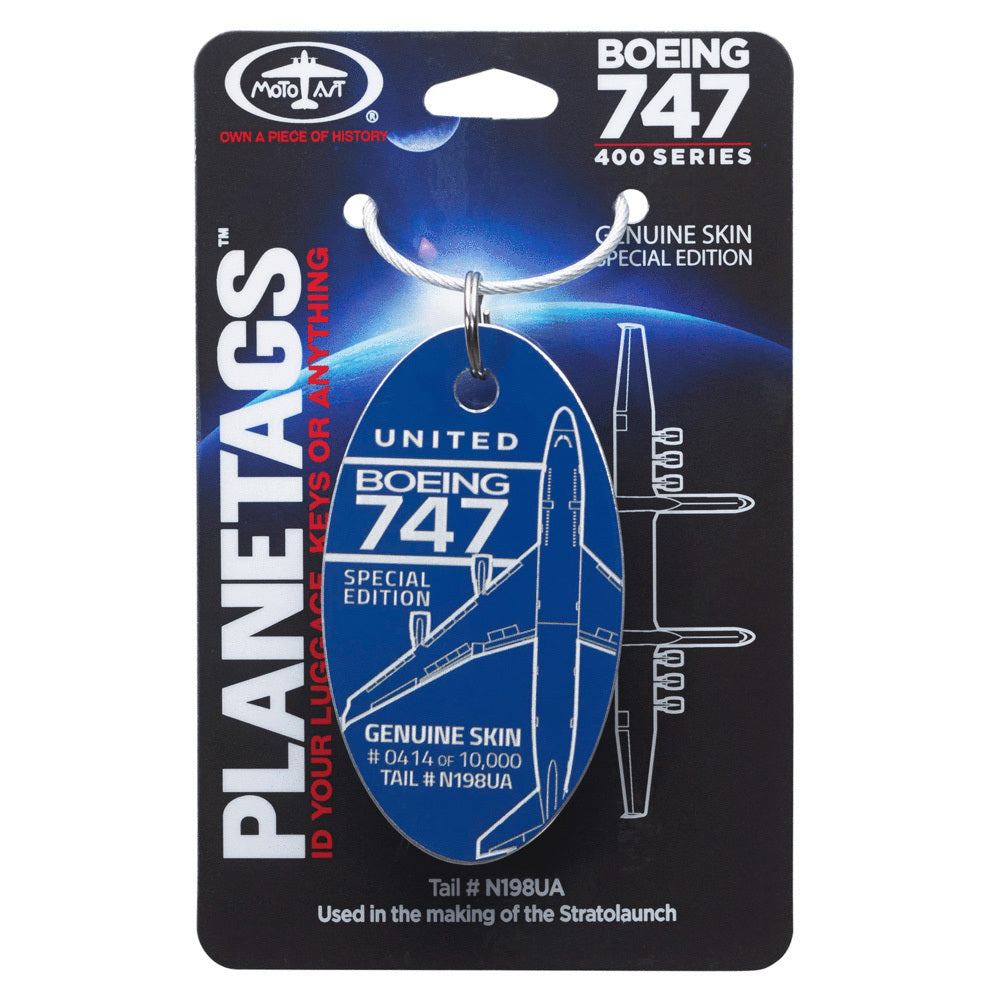 Planetags - United B747 - Stratolaunch - Blue