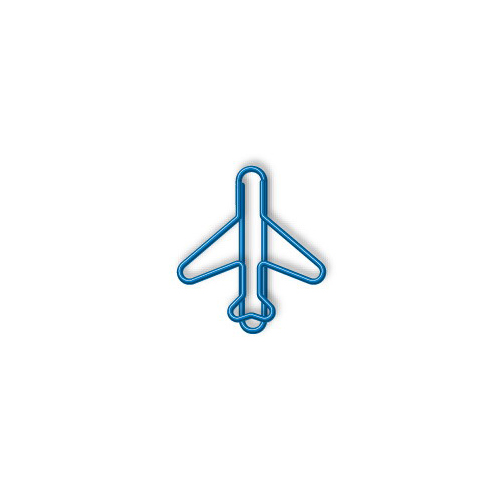 Jet Airplane Paperclips - Blue