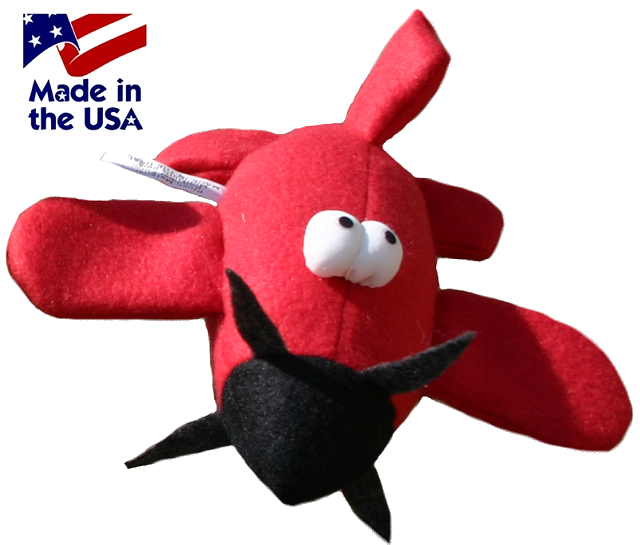 Mutt Muffs Airplane Squeaky Toy