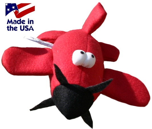 Mutt Muffs Airplane Squeaky Toy