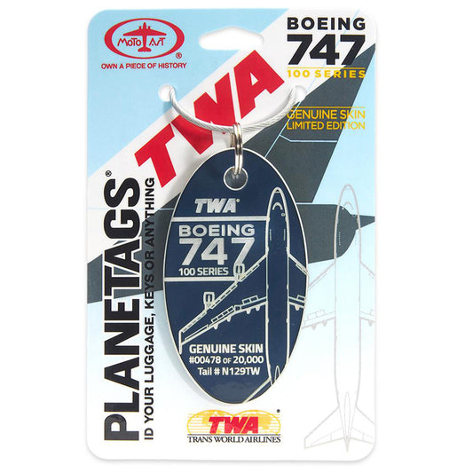 Planetags - Boeing TWA 747-100 - Blue