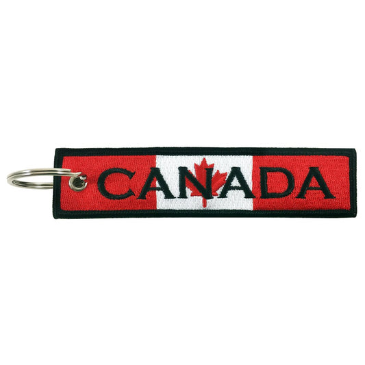 Canada - Embroidered Keychain
