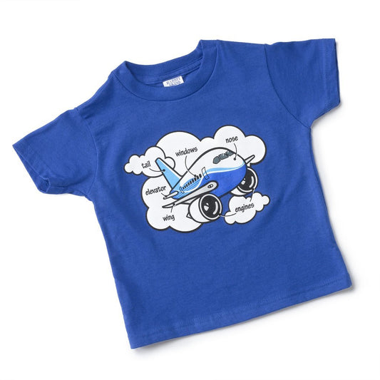 Boeing Airplane Parts Toddler T-Shirt - Blue