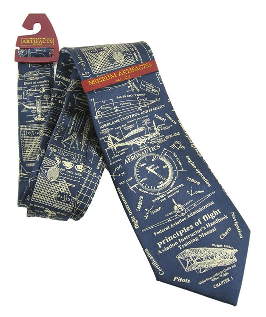 Museum Artifacts - Principles of Flight - All Silk Tie