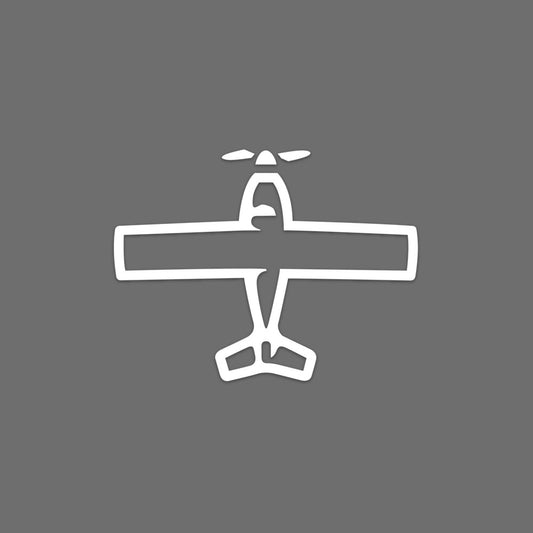 Airplane Decal Transfer Sticker - Overhead View