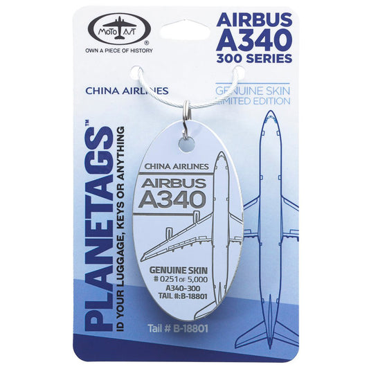 Planetags - China Airlines AIRBUS A340 Light Lavender