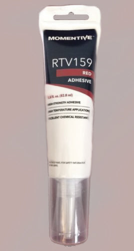 Momentive RTV159 - Silicone Adhesive Sealant - 2.8oz - Red